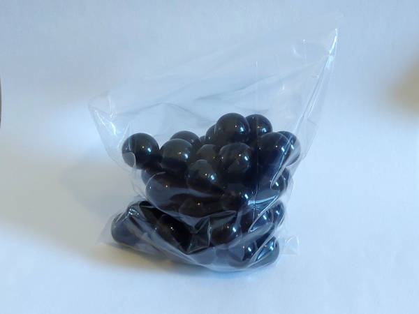 Ball Projectile, .61 Cal, 50 Pack, Black Nylon