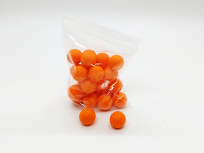 Ball Projectile, .68 Cal, 25 Pack, Orange Rubber